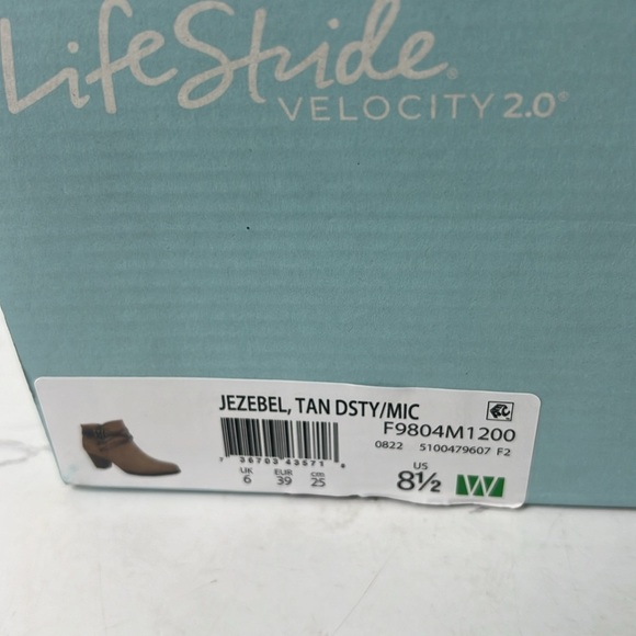 Life Stride Tan and Brown Ankle Boots - Picture 12 of 12
